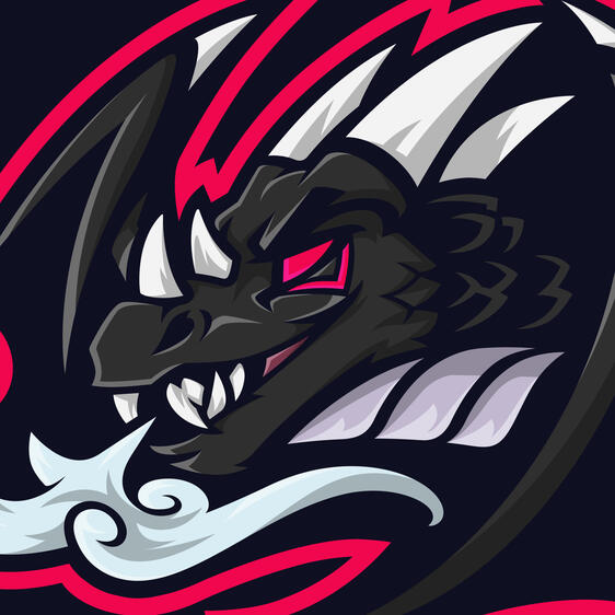 Breakie the dragon logo for website